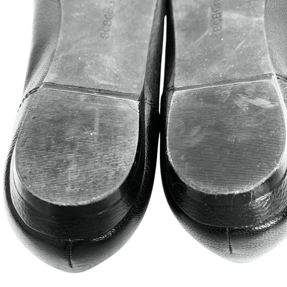 BCBGIRLS BCBG Black Flat Loafers Shoes Leather 6.5 - Picture 12 of 16